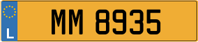 Trailer License Plate